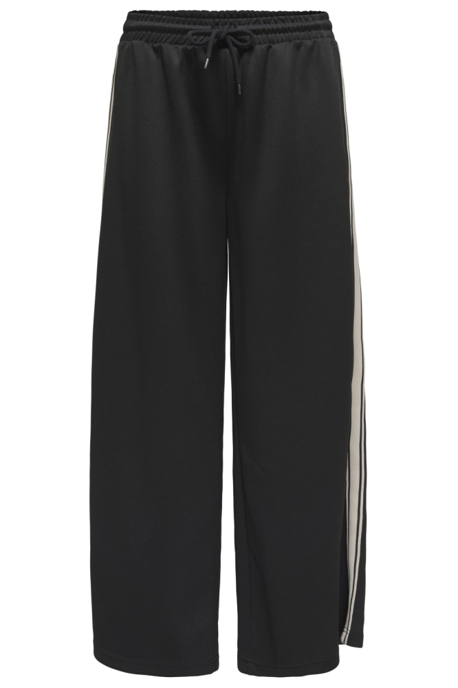 ONLASTA WIDE STRIPE PANTS SWT 15356171 Black/Black/birch stripe